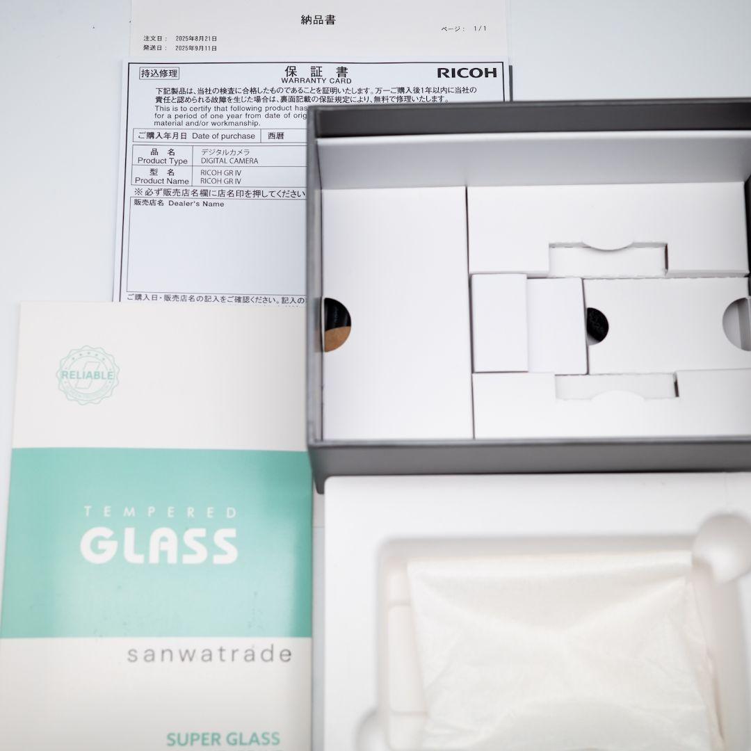 新品同様 RICOH GR IV リコー GR4 SD256GB付