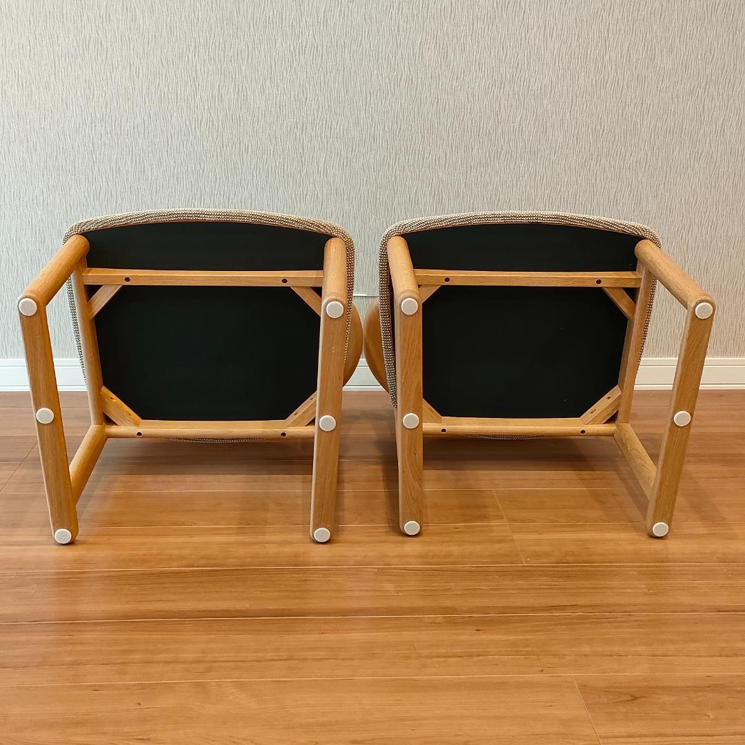 美品　INOUE Associates　アームチェア　中座椅子　2脚セット