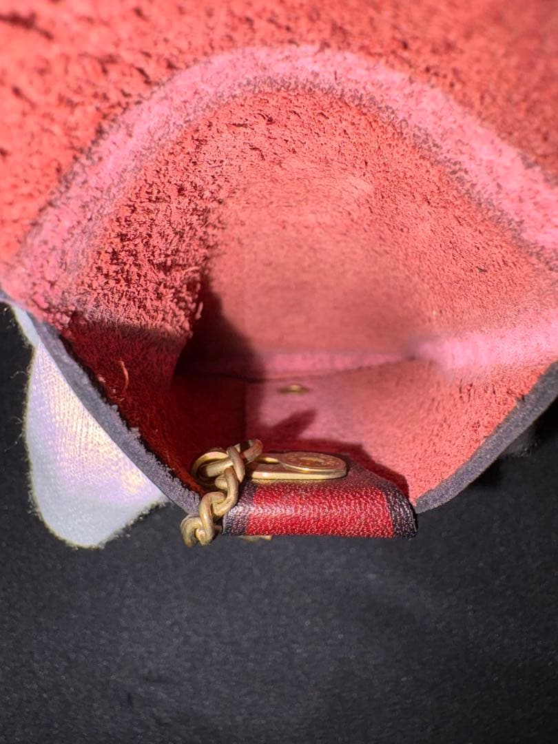 希少 Leica ライカ刻印 本革カードケース ドイツPRYM金具 キーリング付