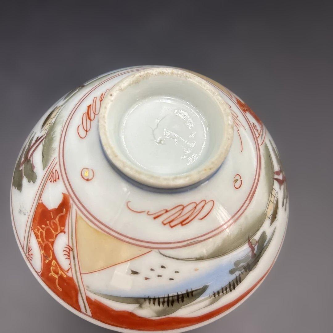 蓋付き茶碗　飯椀　古伊万里　時代物　4客