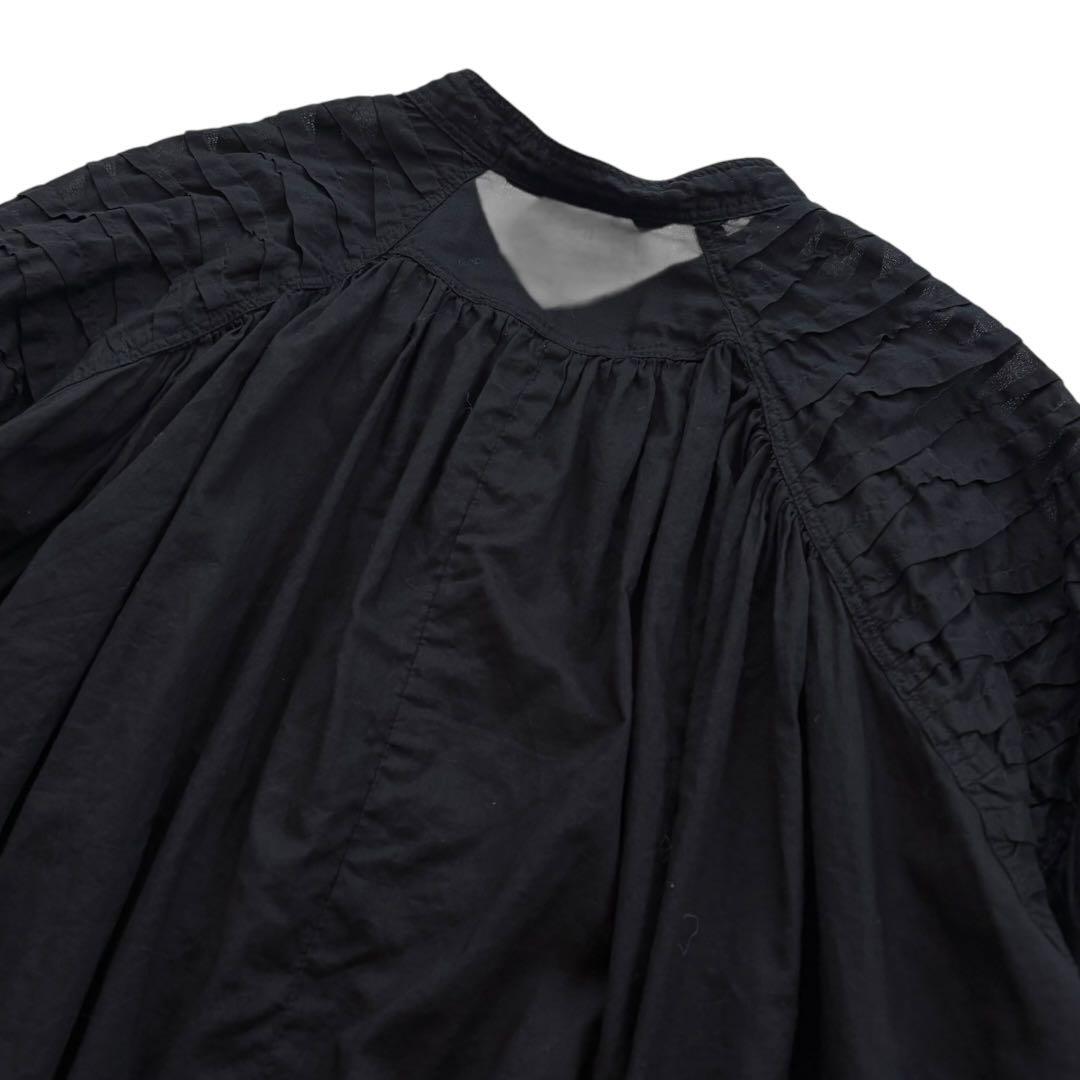 【極美品】YACCOMARICARD ヤッコマリカルド ピンタック ブラウス 黒