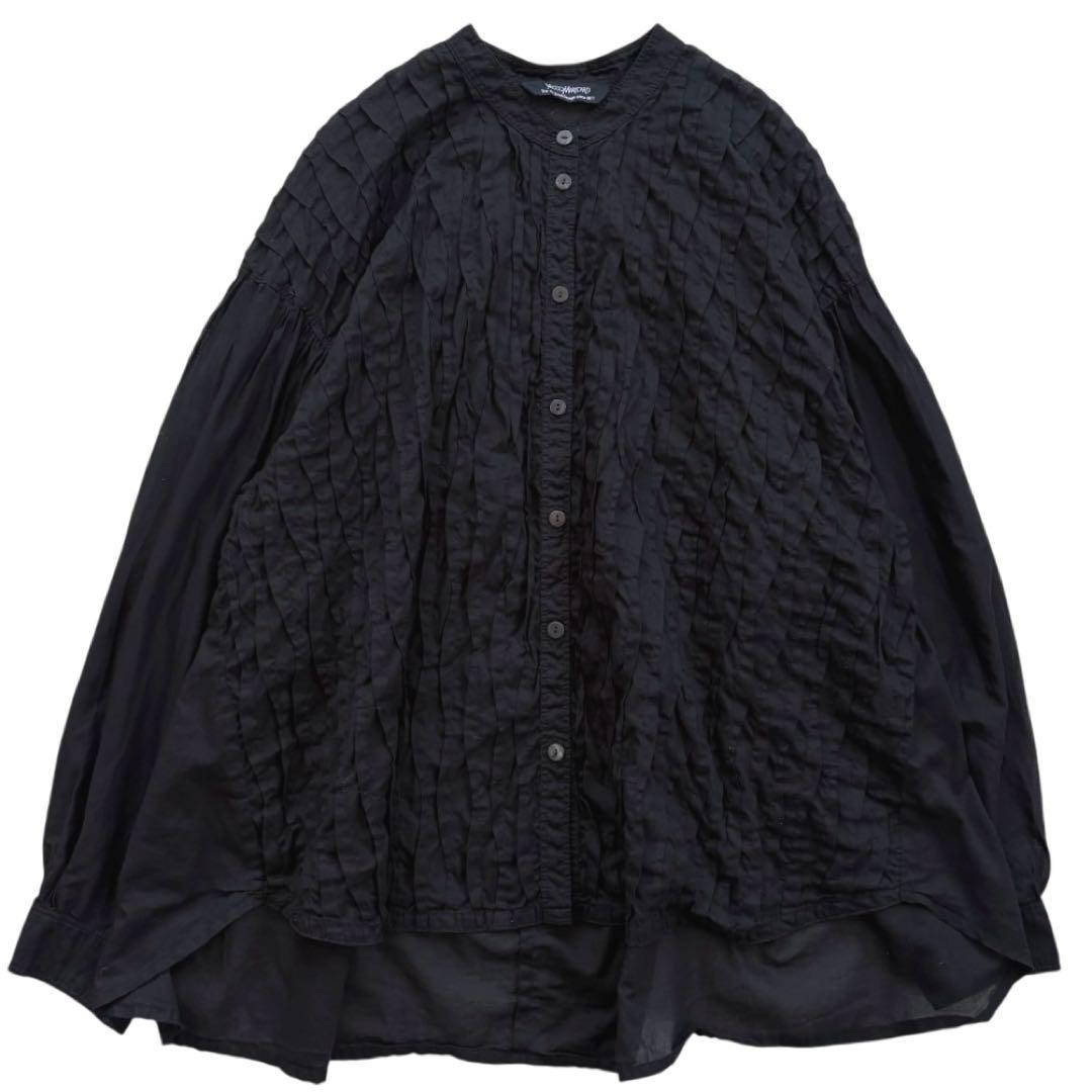 【極美品】YACCOMARICARD ヤッコマリカルド ピンタック ブラウス 黒