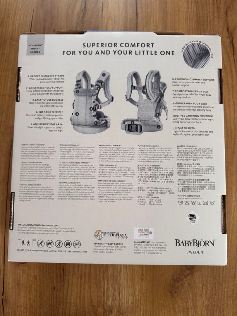 BABY BJORN ベビービョルン ハーモニー 抱っこ紐 ネイビーブルー