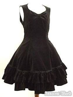 別珍フロントリボンジャンパースカート innocent world 【希少】