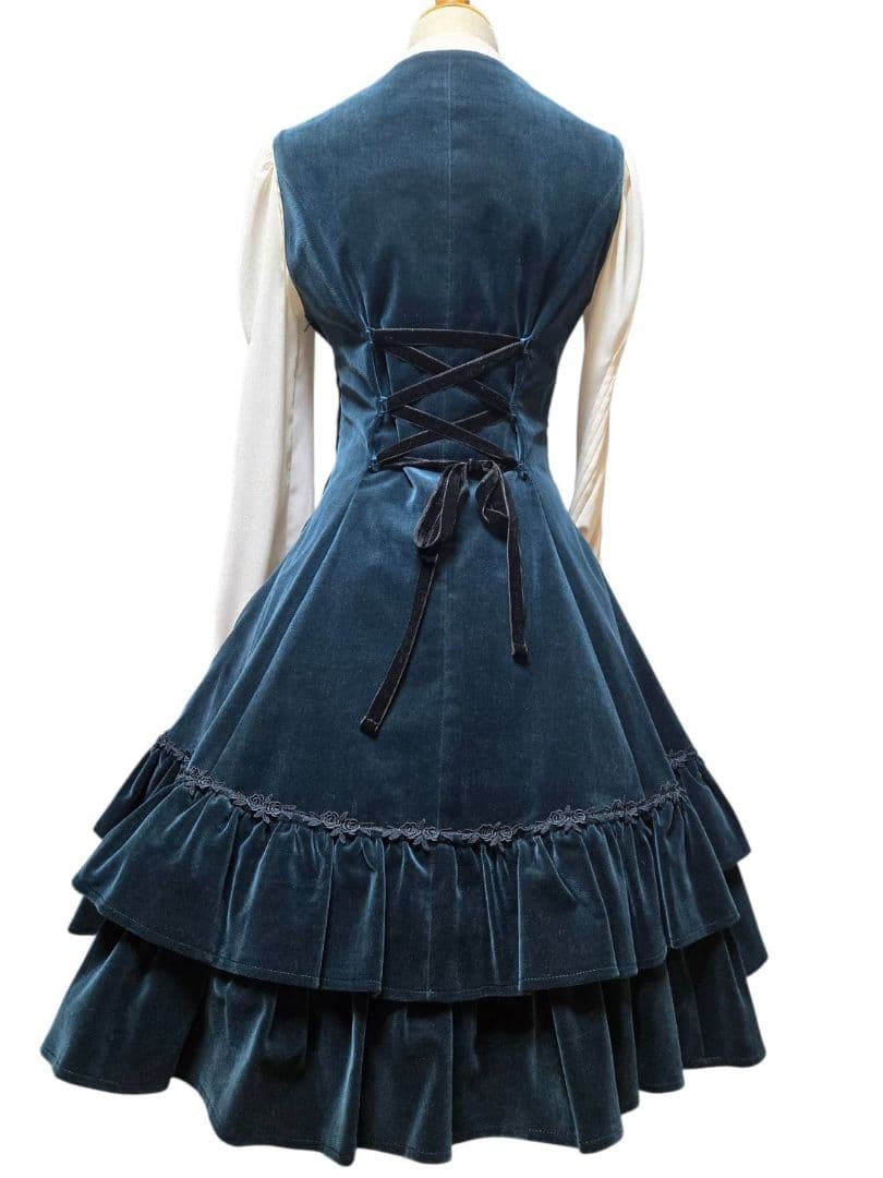 別珍フロントリボンジャンパースカート innocent world 【希少】