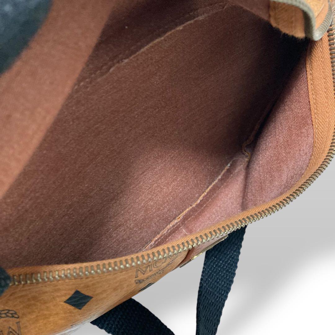 【美品】エムシーエム　ヴィセトス ボディバッグ　ウエストポーチ　レザー　キャメル