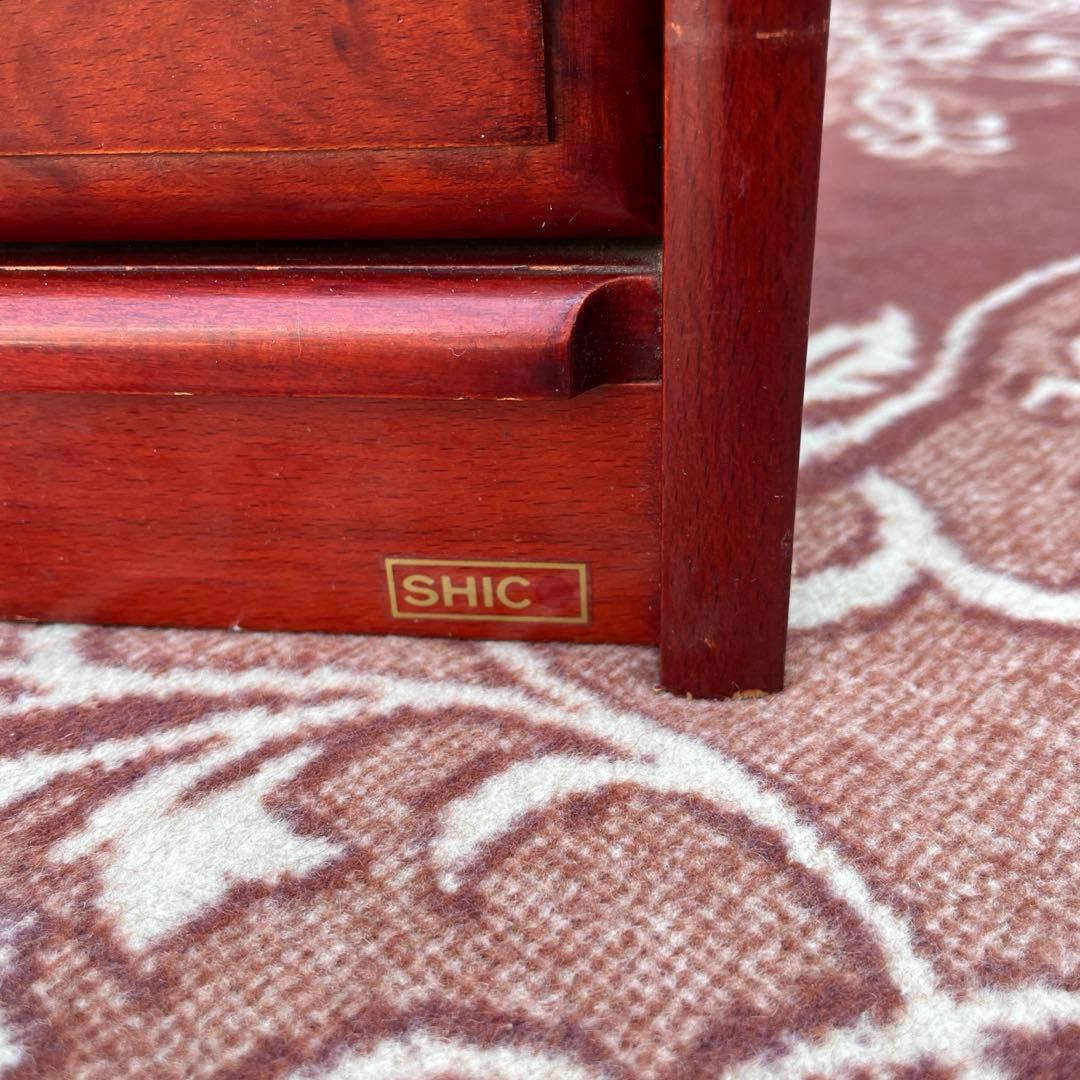 古家具ビンテージ品◾️四国工芸 SHICO 引き出し6杯 整理棚 木製家具