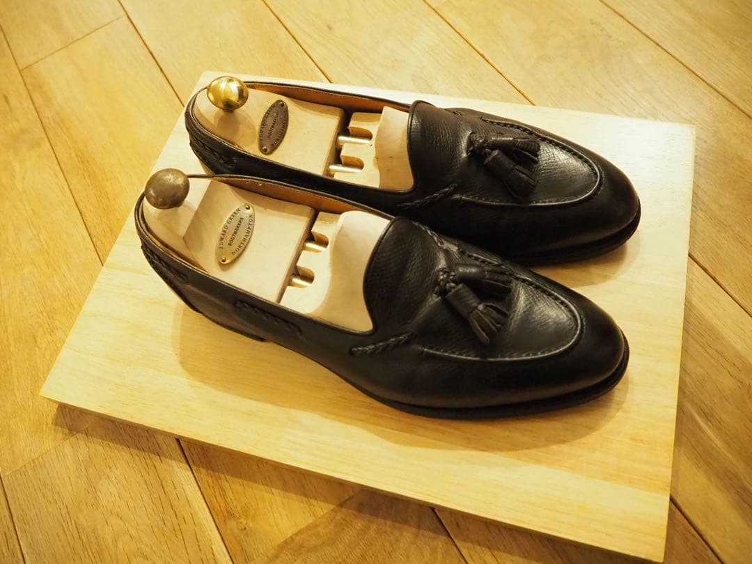 エドワードグリーンBelgraviaネイビーユタカーフ8½-9(8.5)E184