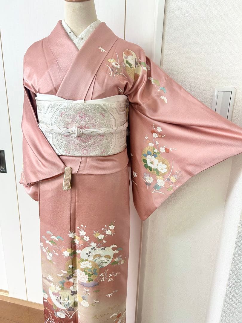 美品　正絹訪問着　フルセット4点　入学式　七五三　お宮参り　結婚式