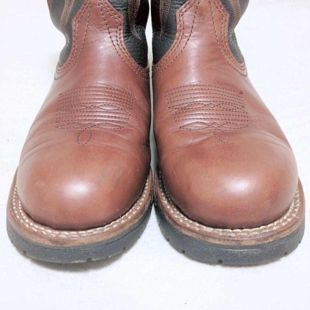 【美品・箱付】レッドウィング 1121 ペコスブーツ 黒×茶 8D 26cm