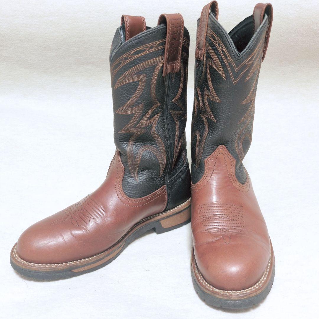 【美品・箱付】レッドウィング 1121 ペコスブーツ 黒×茶 8D 26cm