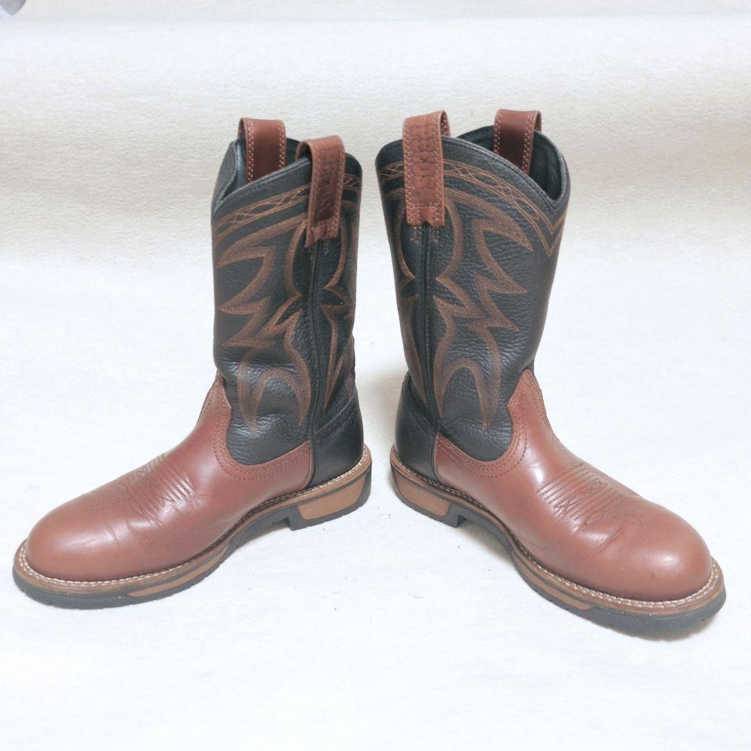 【美品・箱付】レッドウィング 1121 ペコスブーツ 黒×茶 8D 26cm