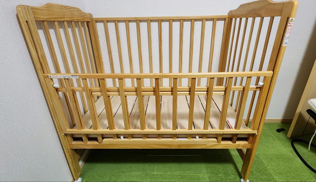 カトージ ハイシート ベビーベッド レギュラーサイズ 120×70 ※おまけ付き