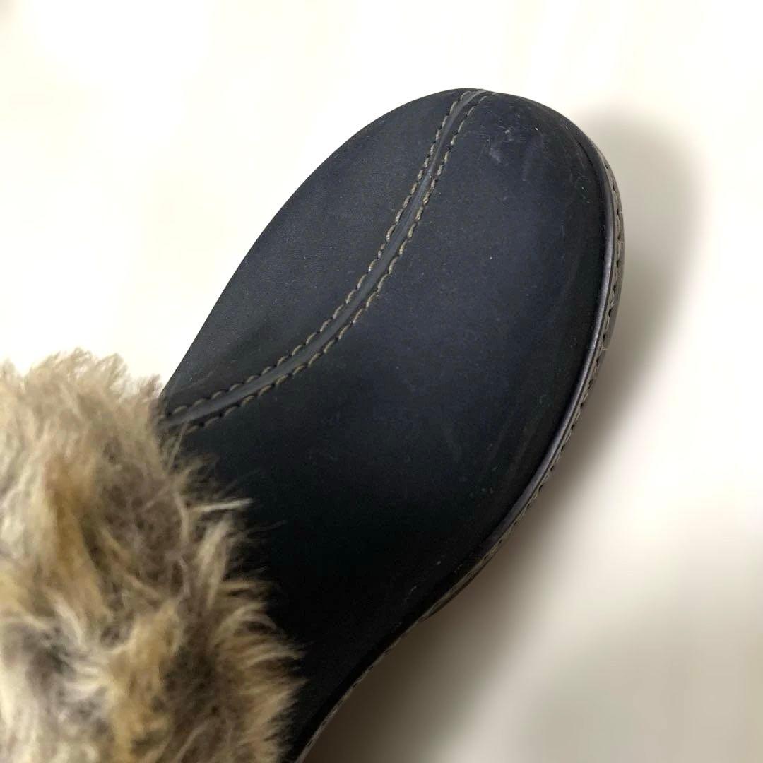 【希少】クロックス　コブラー　ファーサンダル　ウェッジソール　サボサンダル