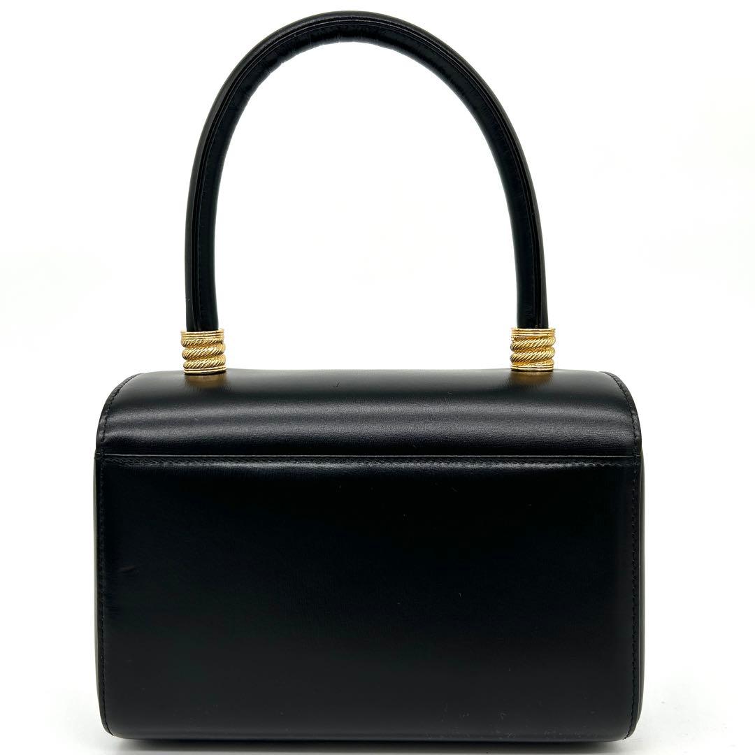 濱野皮革工藝 hamano ハンドバッグ フォーマルバッグ ブラック 黒　レザー