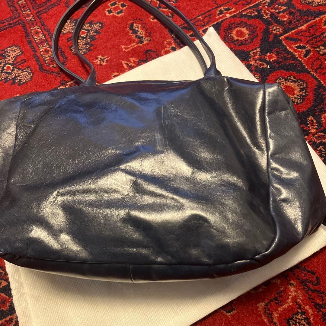 m0851 紺色ショルダーバッグ