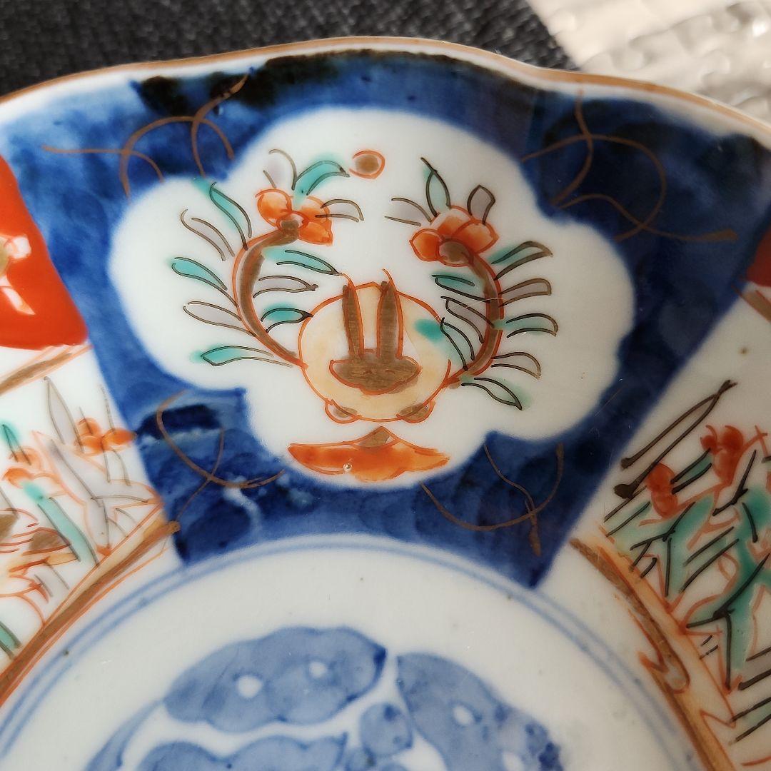 -73/y10　伊万里　色絵　兎　膾