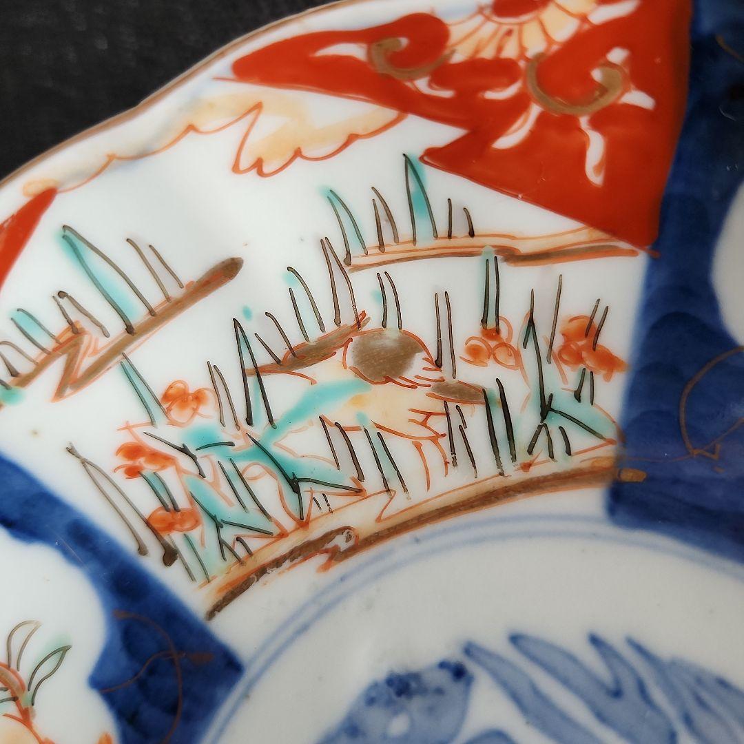 -73/y10　伊万里　色絵　兎　膾