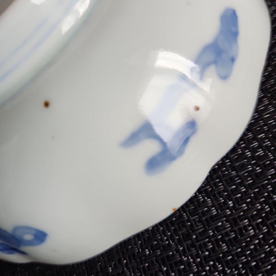 -73/y10　伊万里　色絵　兎　膾