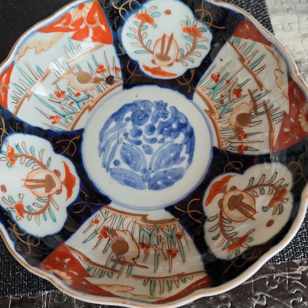 -73/y10　伊万里　色絵　兎　膾