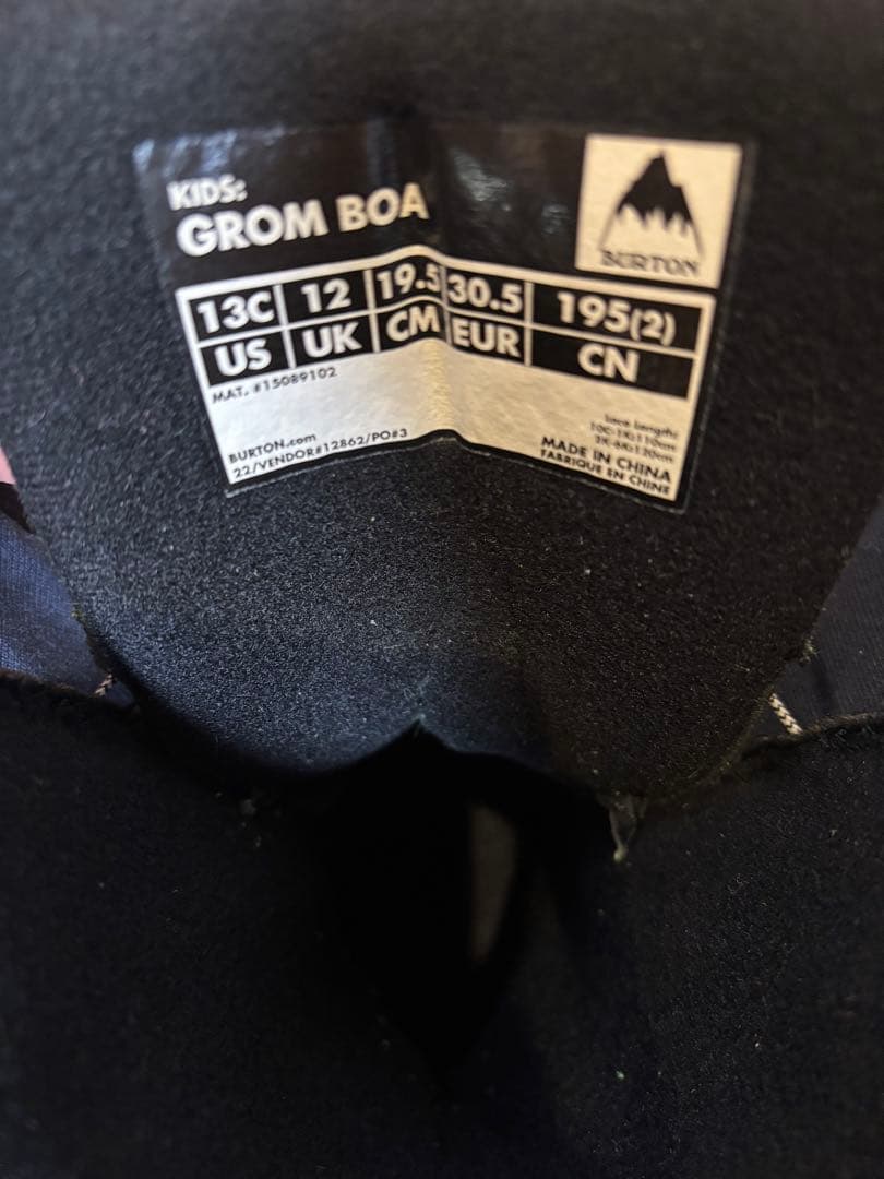 Burton Grom Boa スノーボードブーツ　19.5cm