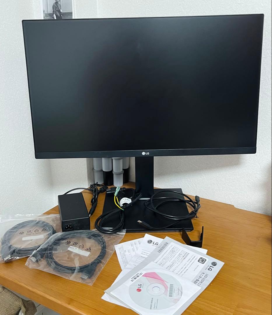 【美品】LG 24QP750-B WQHD IPS モニター付属品完備·元箱あり