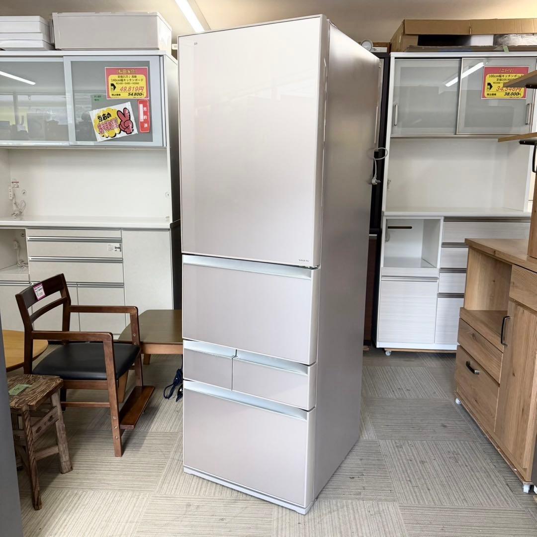 東芝 426L冷蔵庫 ガラスドア タッチパネル まんなか野菜室