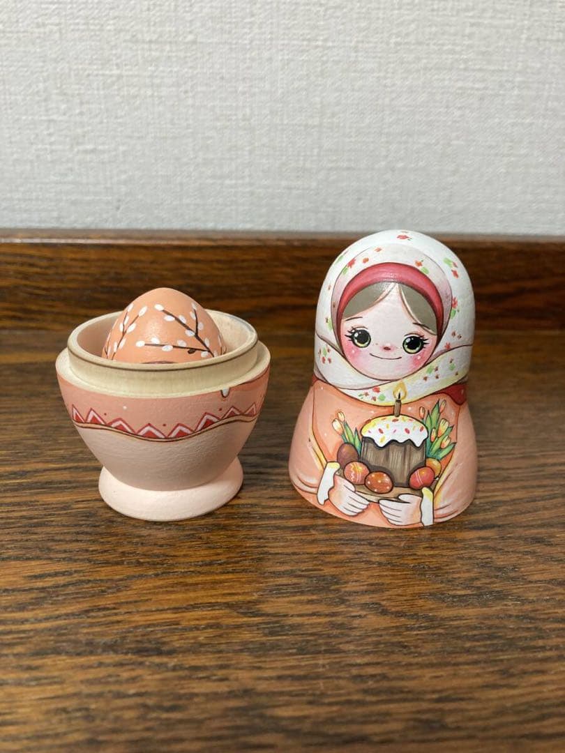 【Lenka】イースター☆天使オーナメント&マトリョーシカ&エッグ2P×2