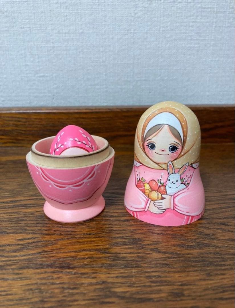 【Lenka】イースター☆天使オーナメント&マトリョーシカ&エッグ2P×2