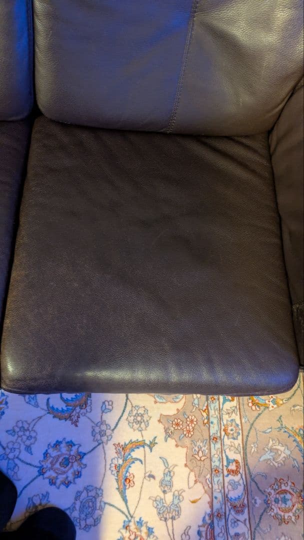 3人掛けソファ　ダークブラウン　大津家具　ドイツヒモラ社　25800円の送料込