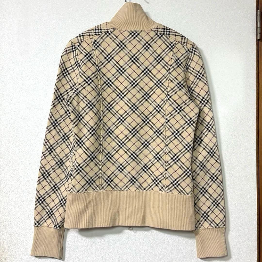 美品　BURBERRY バーバリー ブルーレーベル ジップアップ スウェット