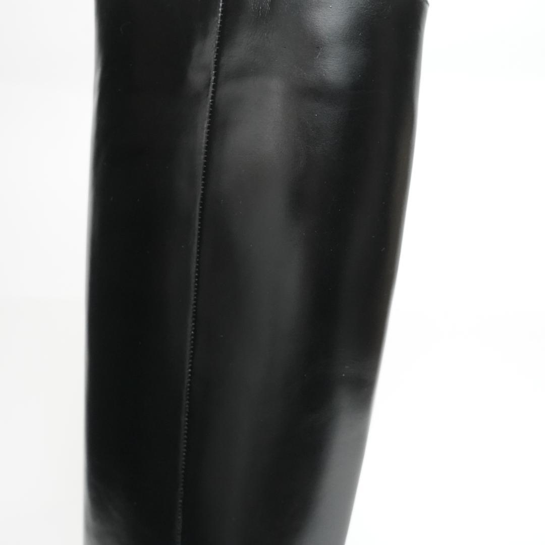 【新品未使用】aga ヤマダヤヤマ ロングブーツ レザー 本革 23-23.5