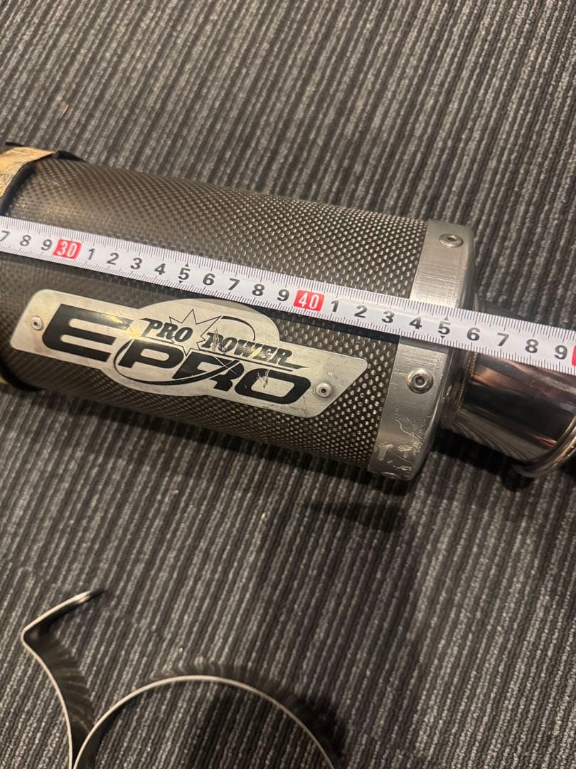 60.5 汎用サイレンサー　カーボンマフラー　EPRO ツイン　cb xjr