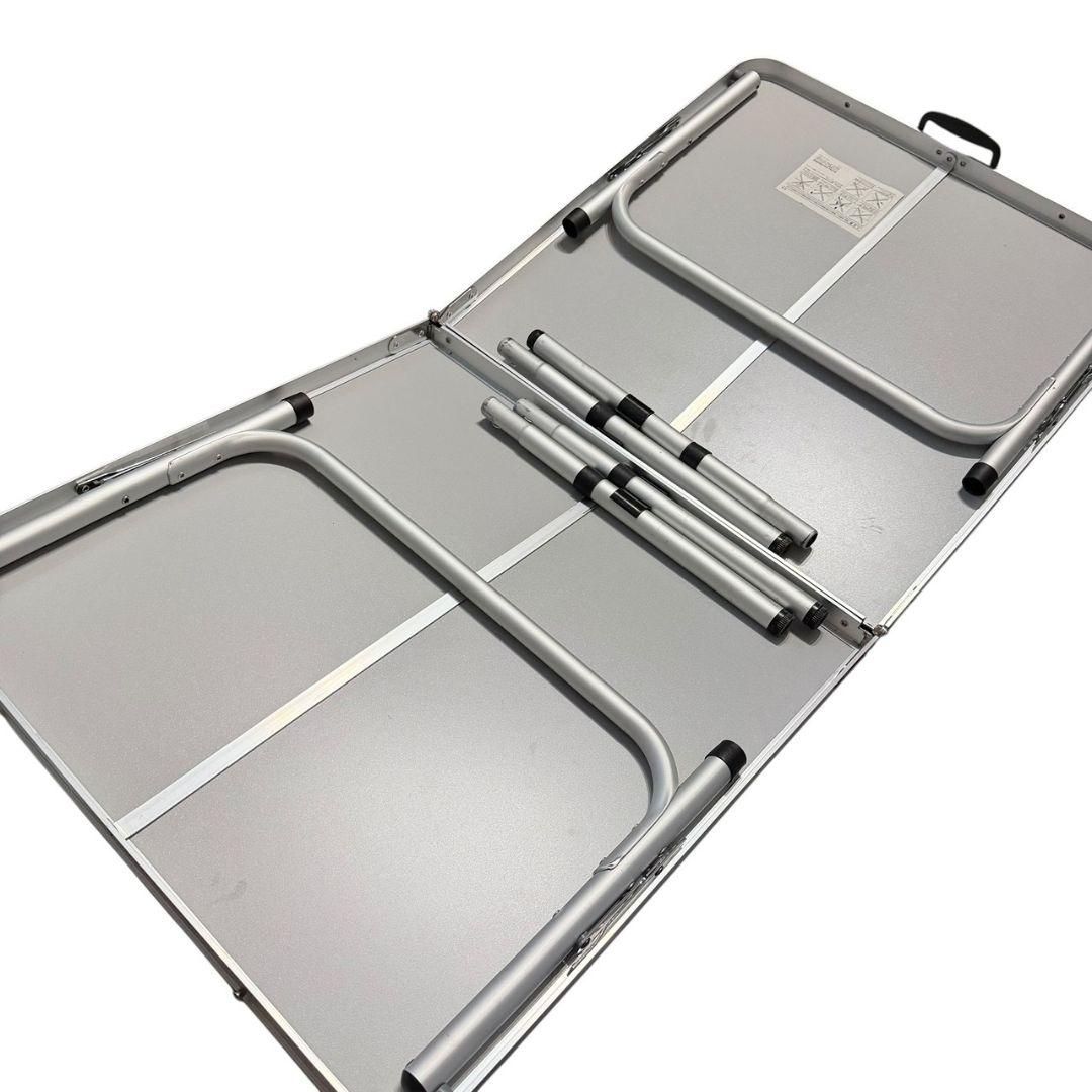 【キャプテンスタッグ】 アルミフォーウェイテーブル M 120×60cm