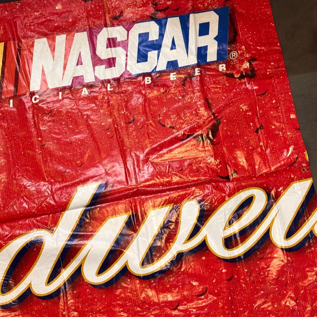 【激レア】NASCAR デイルアーンハートジュニアBudweiser大型バナー