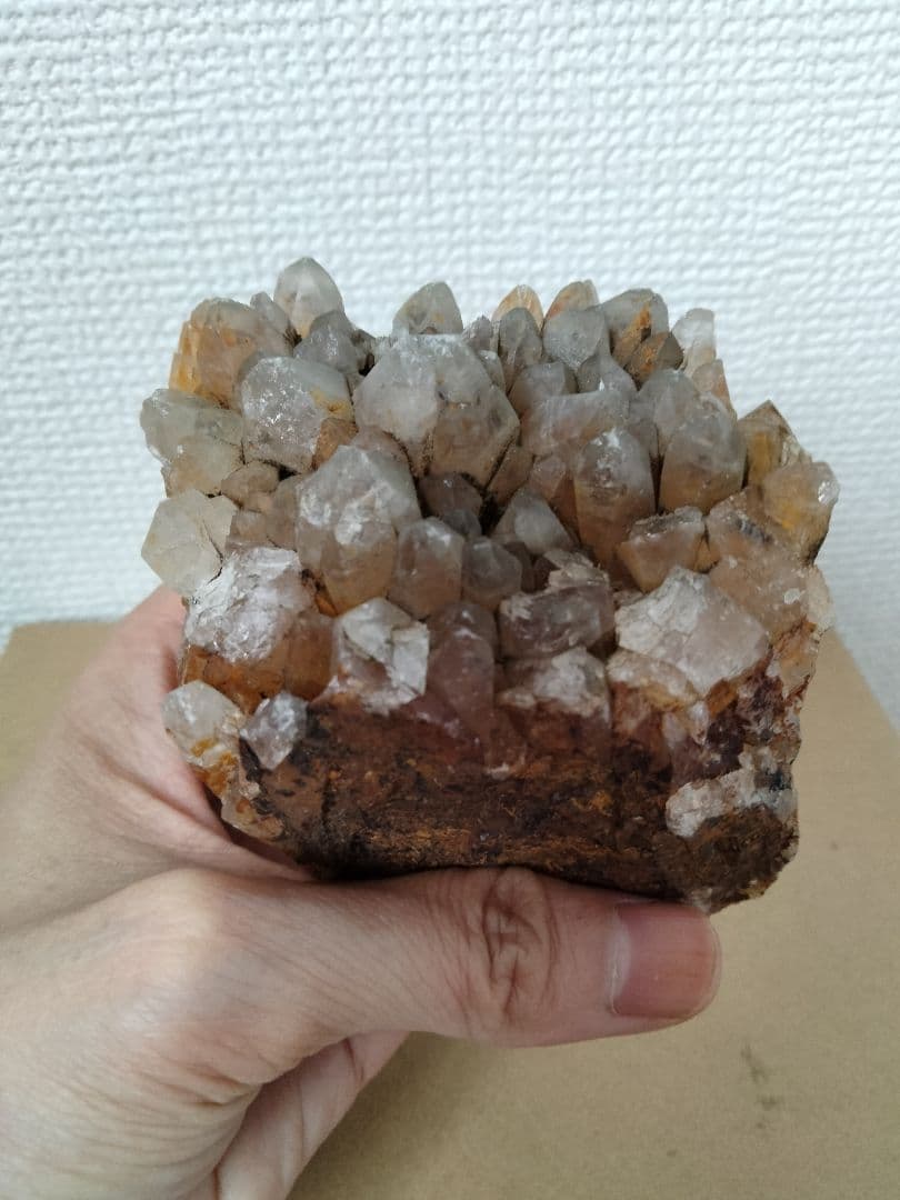 秋田県荒川鉱山緑水晶　123 国産天然緑水晶 （緑泥石インクルージョン）