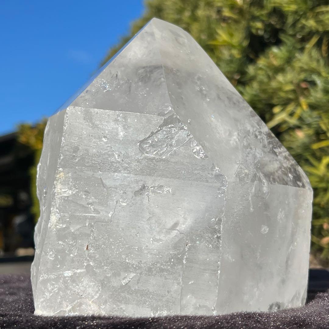 ✳️超破格‼️大迫力✨訳あり商品✨ハイクオリティ✨虹入り 水晶 六角柱 原石 天然石