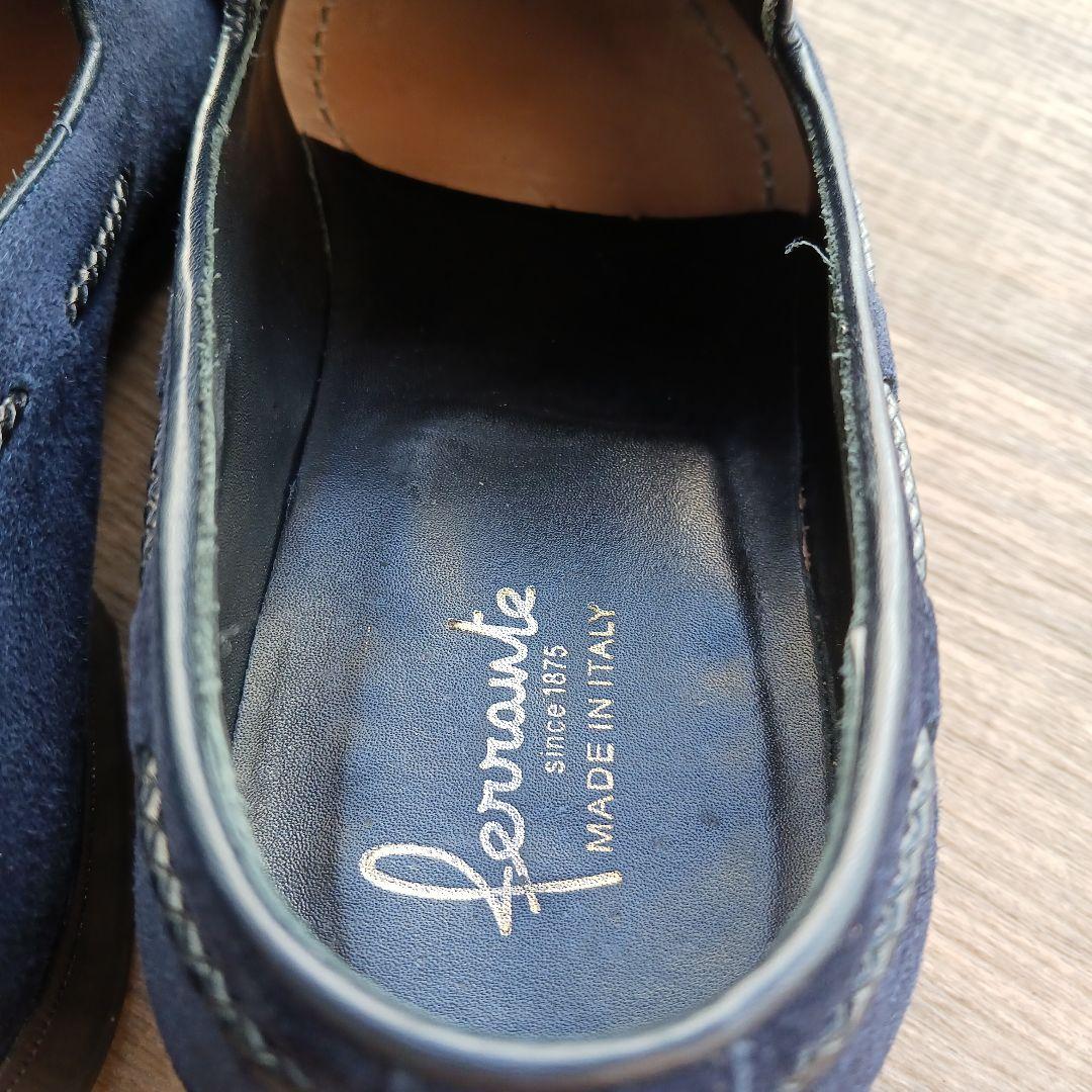 Ferrante スエードローファー UK6 E　紺