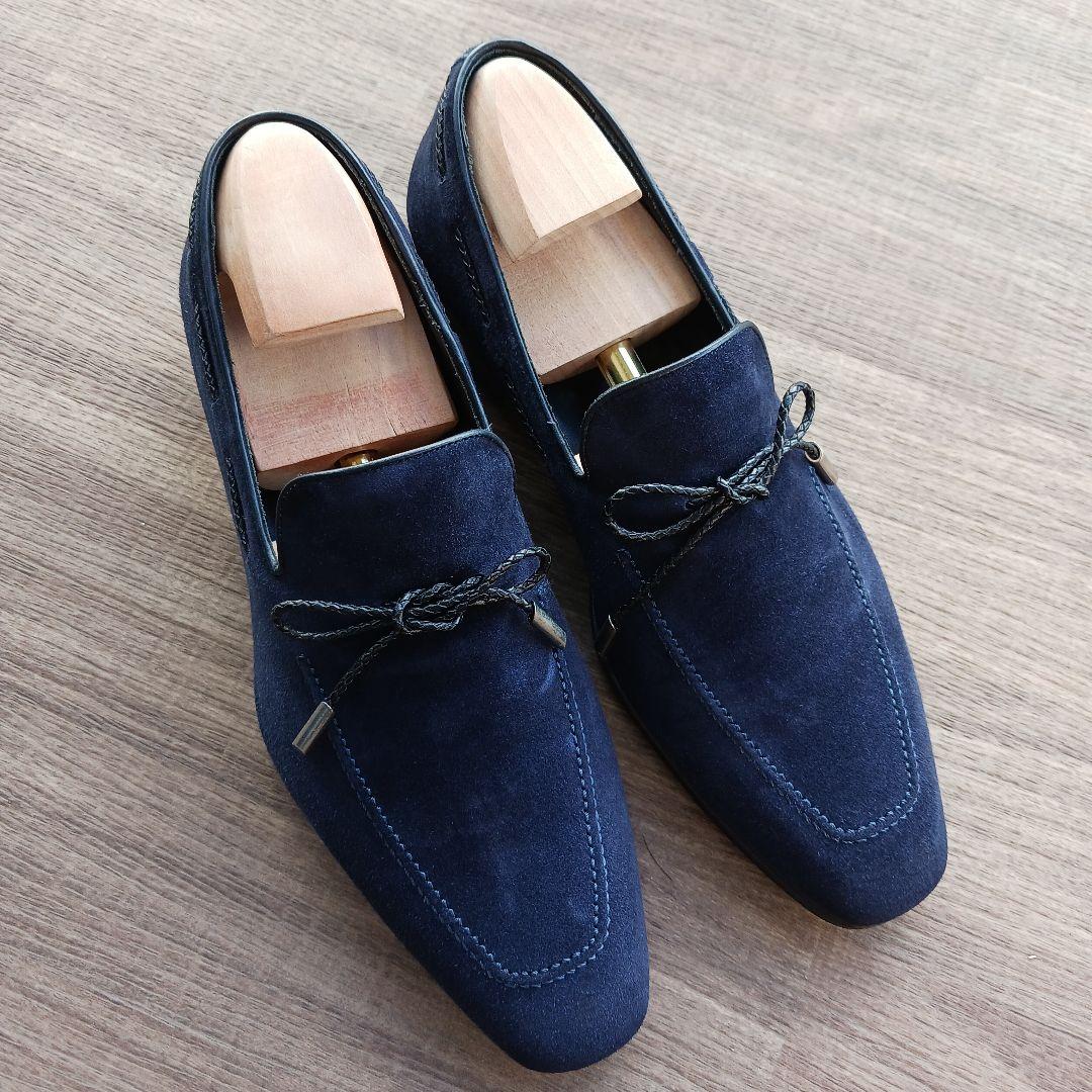 Ferrante スエードローファー UK6 E　紺