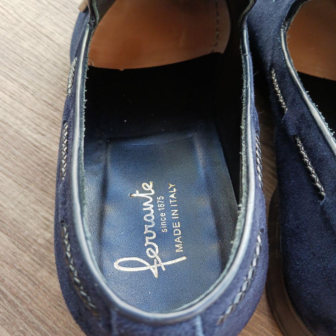 Ferrante スエードローファー UK6 E　紺