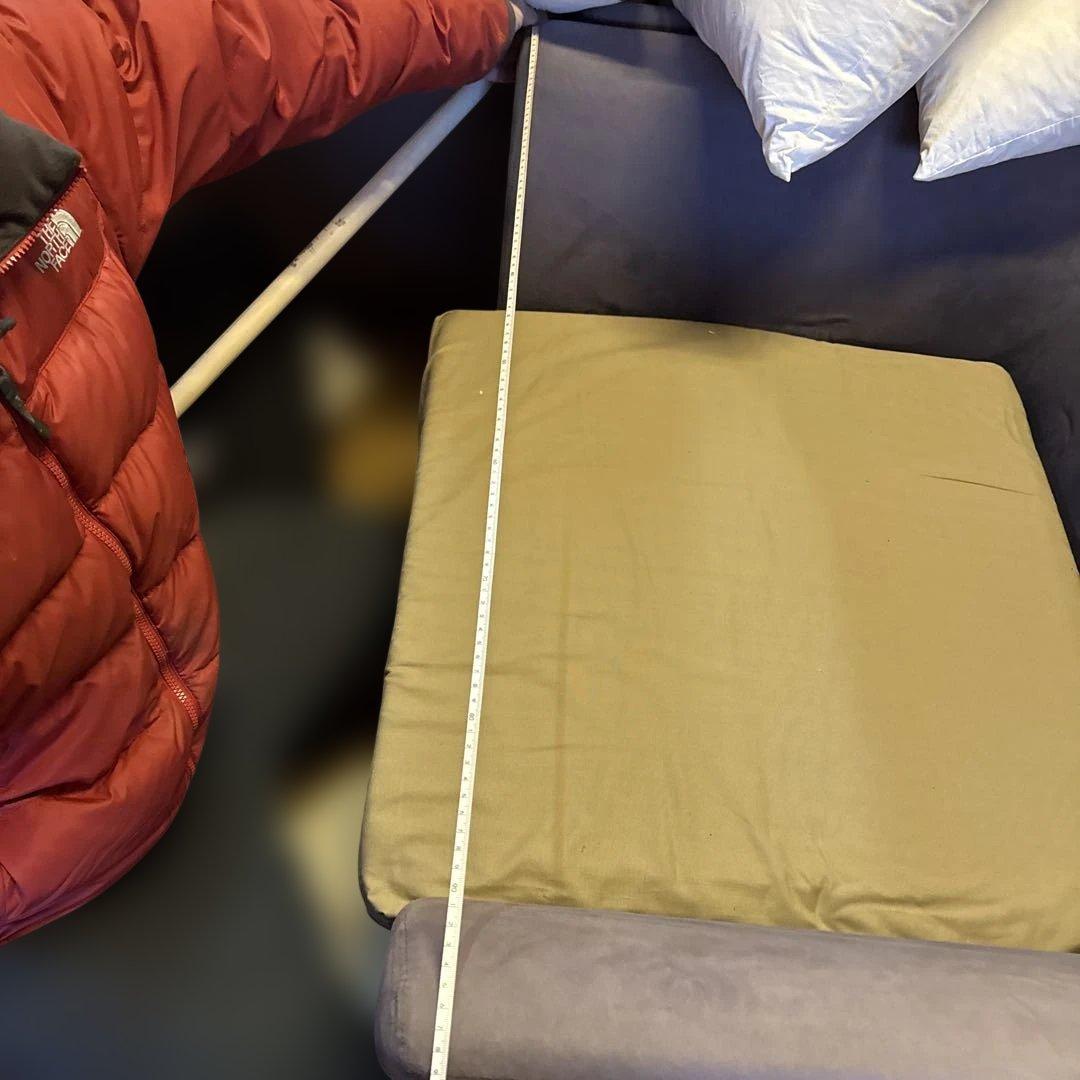 薄紫色 スエード調 アームチェア