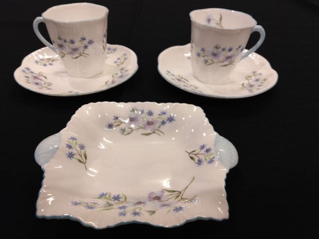 シェリーアンティーク　デミタスカップ　小皿セット