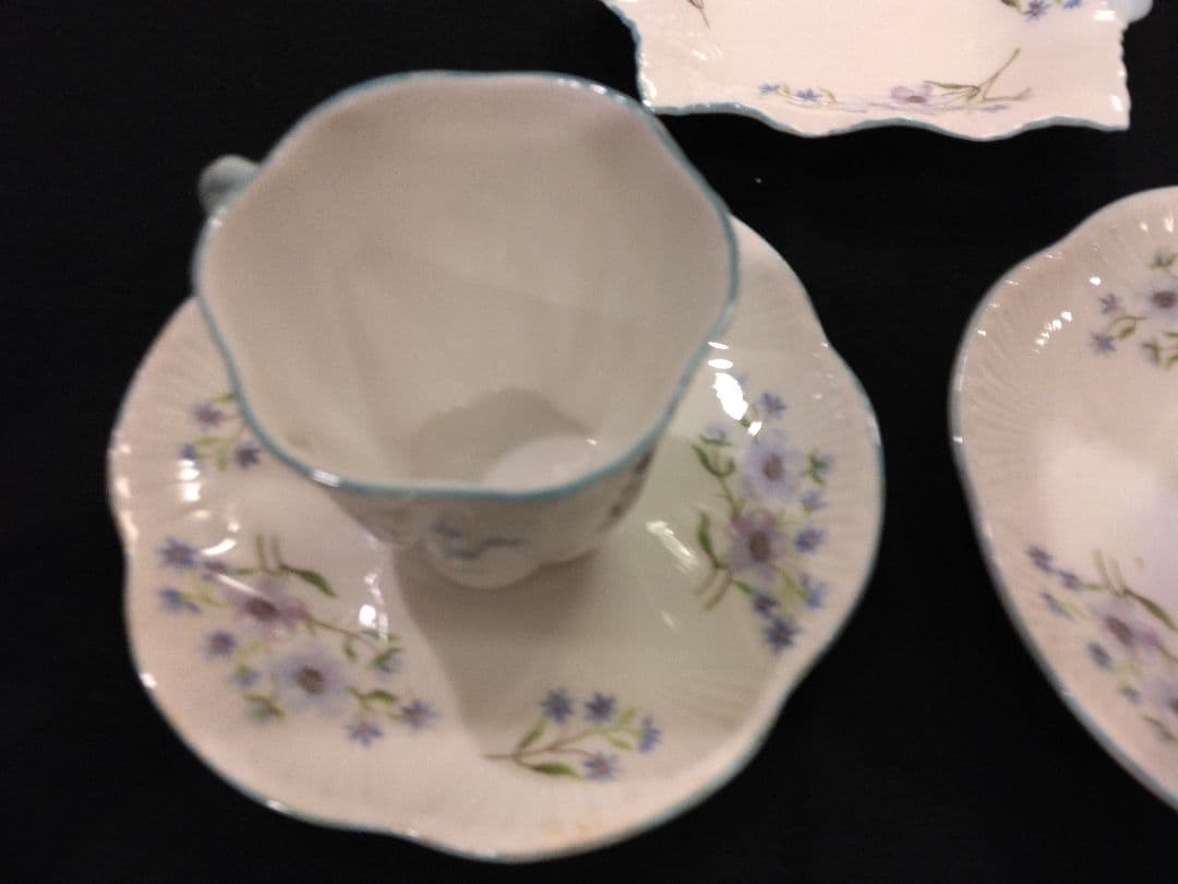 シェリーアンティーク　デミタスカップ　小皿セット