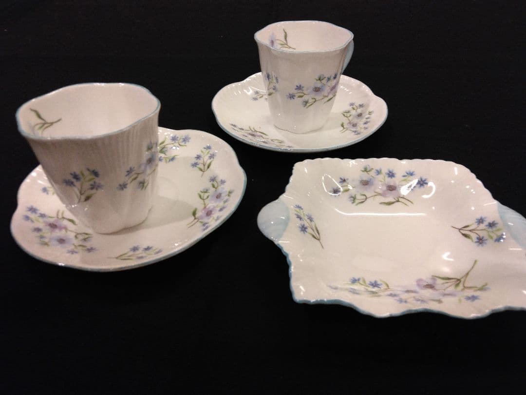 シェリーアンティーク　デミタスカップ　小皿セット