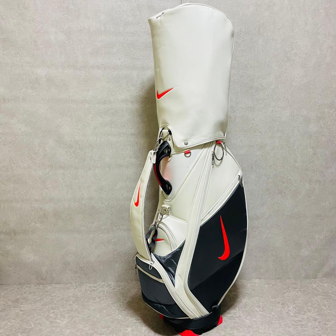 希少 美品 NIKE ナイキ キャディバック エナメル ホワイト 貴重　入手困難