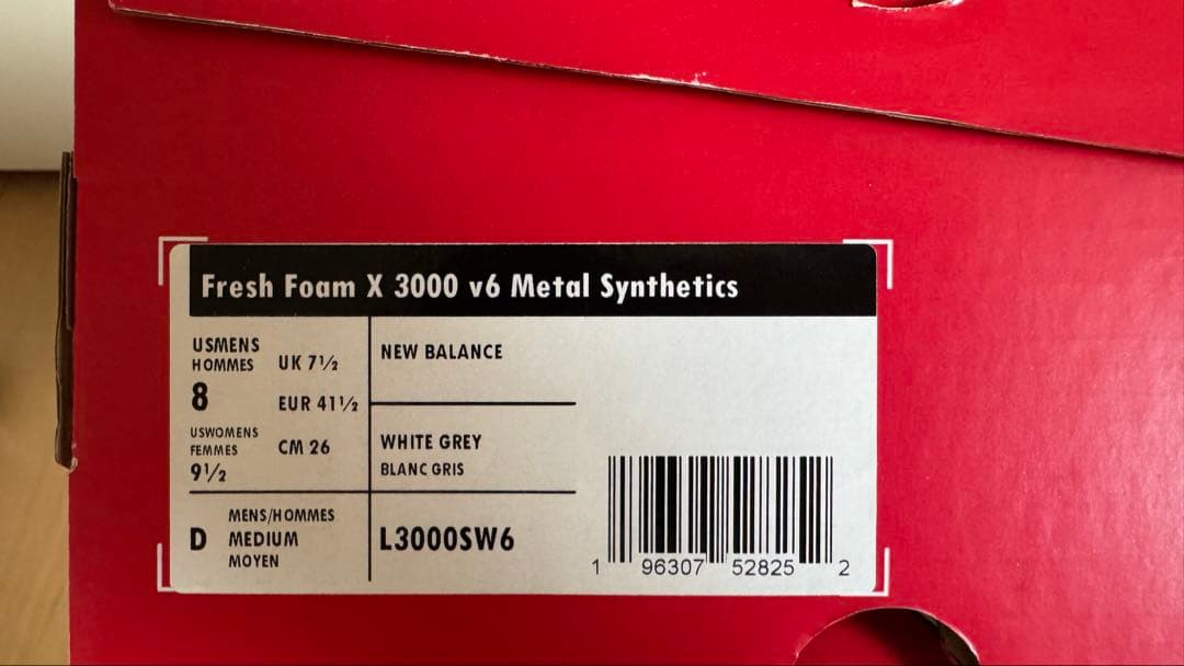 New Balance野球スパイク l3000sw6 26.0cm【日本非売品】