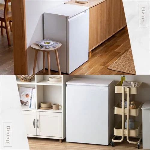 IRIS OHYAMA 冷蔵庫 IRSN-7A-W 66L ホワイト