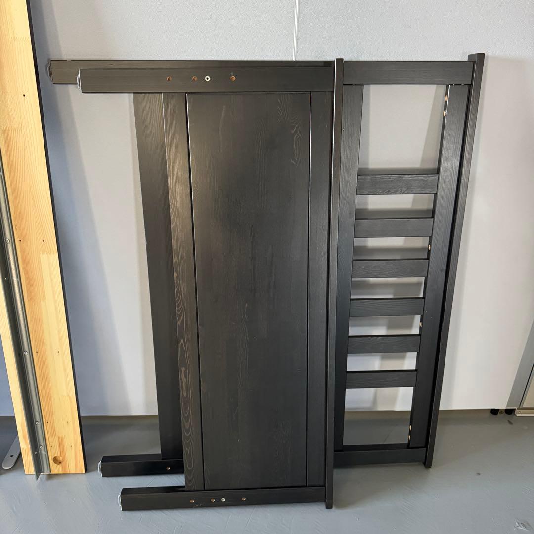 【すのこセット】IKEA ベッドフレーム HEMNES & LÖNSETブラック