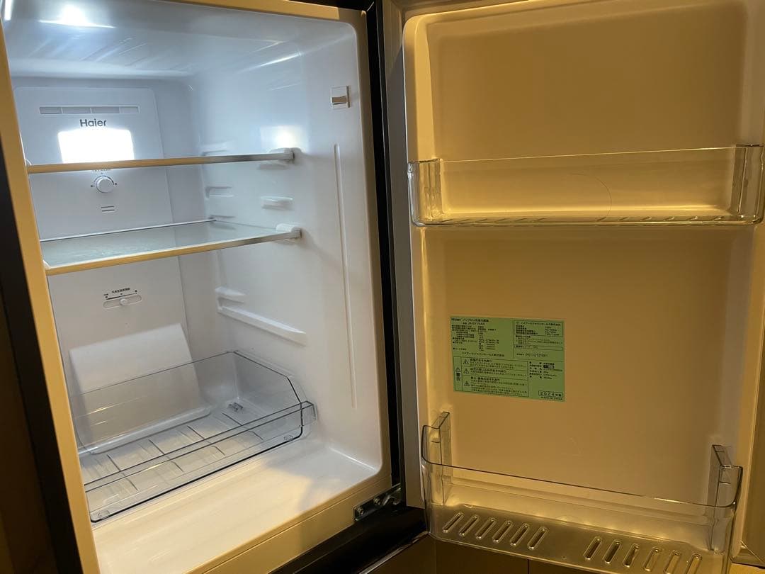 【送料込】ハイアール 冷蔵庫 148L 2ドア 2024年製 JR-SY15AR