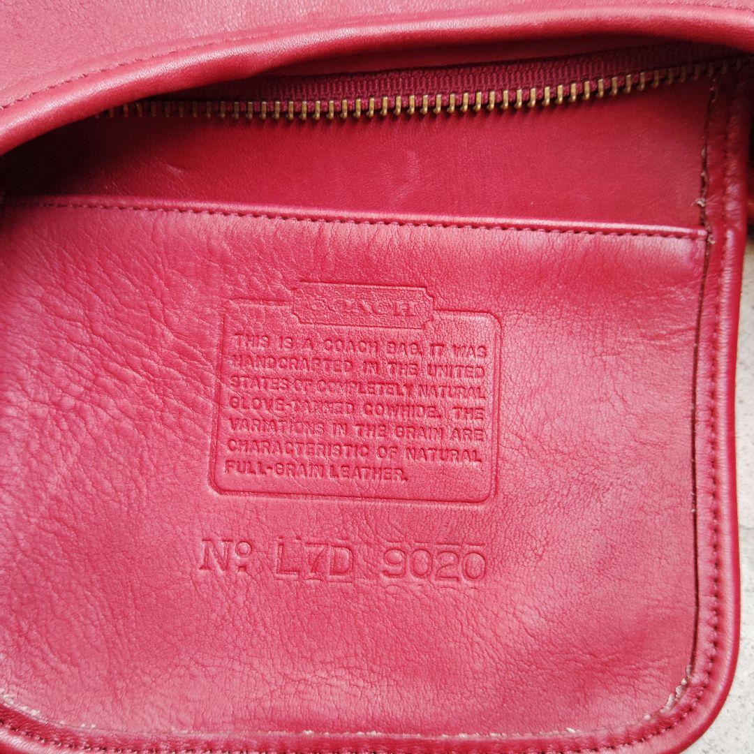 コーチ　オールドコーチ　エルゴ　ワンショルダーバッグ　9020　USA製　赤